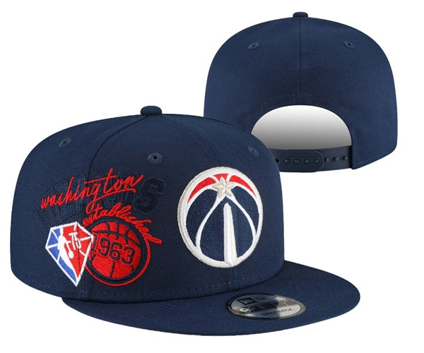 Washington Wizards Stitched Snapback 75th Anniversary Hats 004